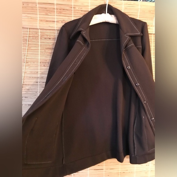 Vintage Pykeetes Leisure Jacket 70’s Brown Funky Groovy No Tag See Measurements - Picture 3 of 7